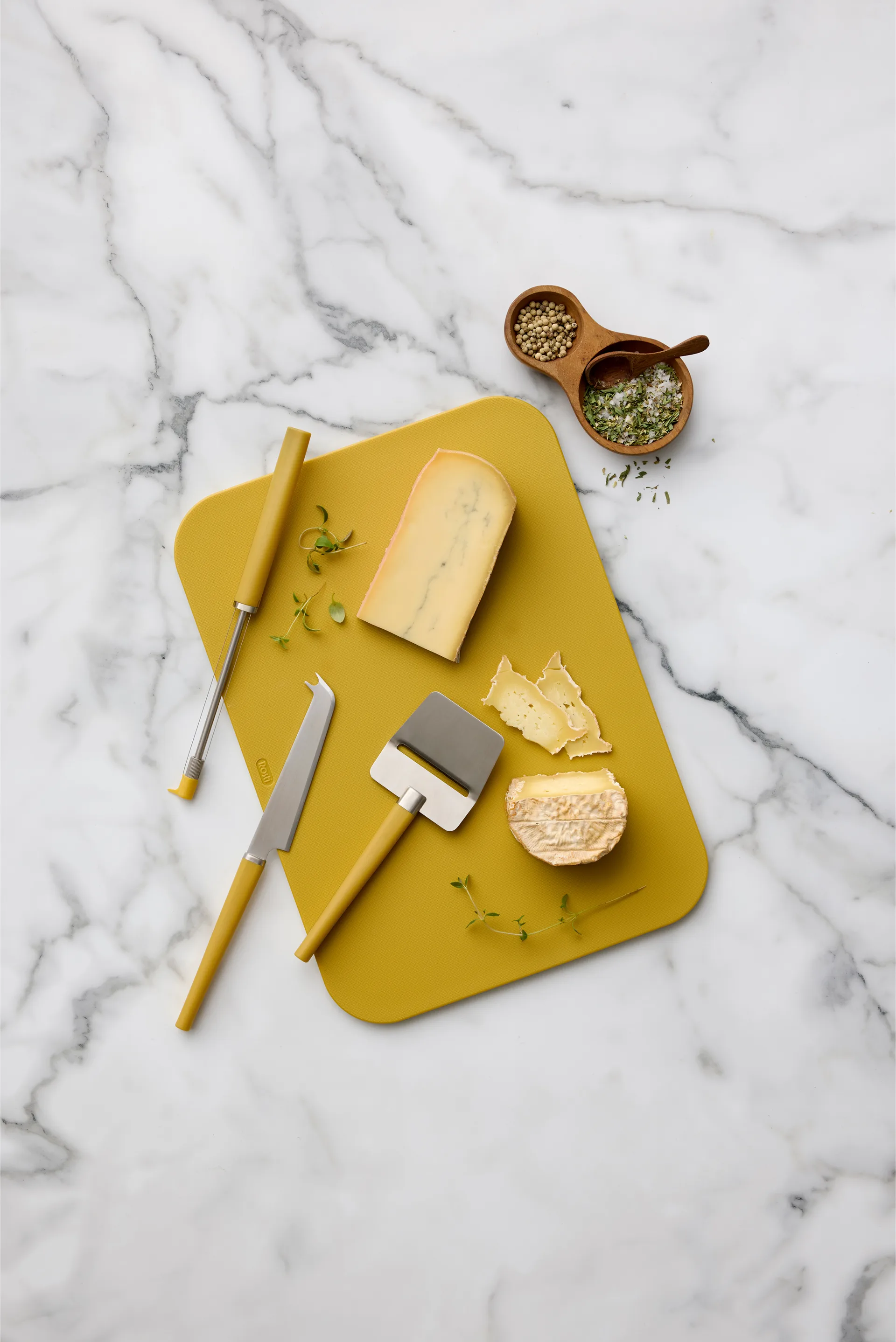 Set de 3 utensilios para quesos Emma, Curry Rosti