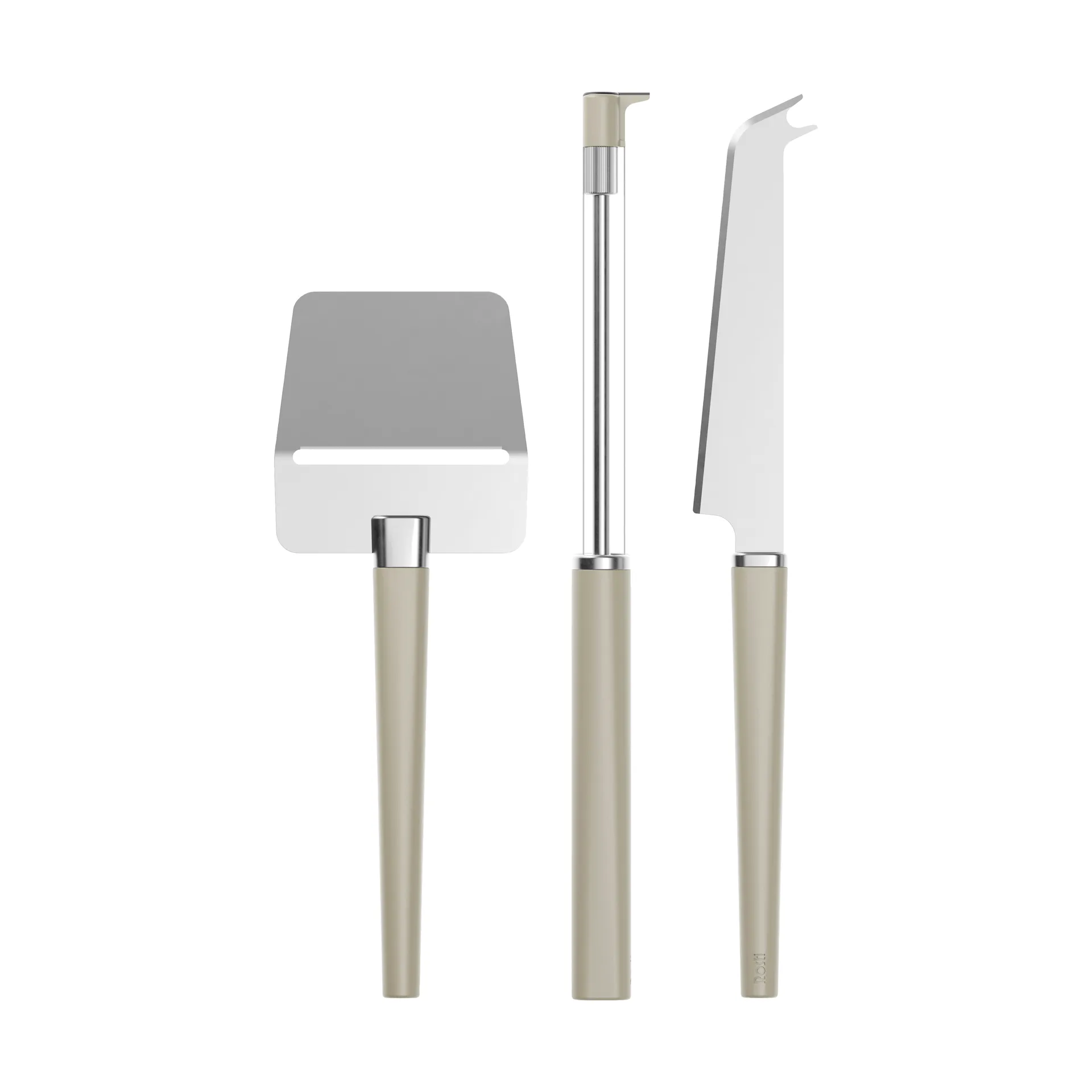 Set de 3 utensilios para quesos Emma, Humus Rosti