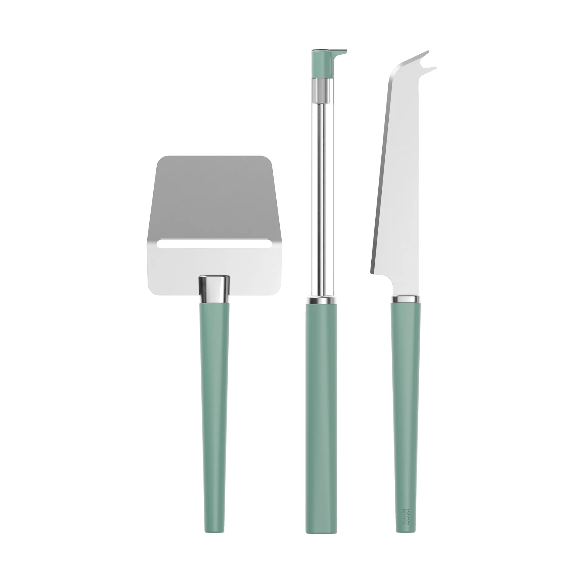 Set de 3 utensilios para quesos Emma, Nordic green Rosti