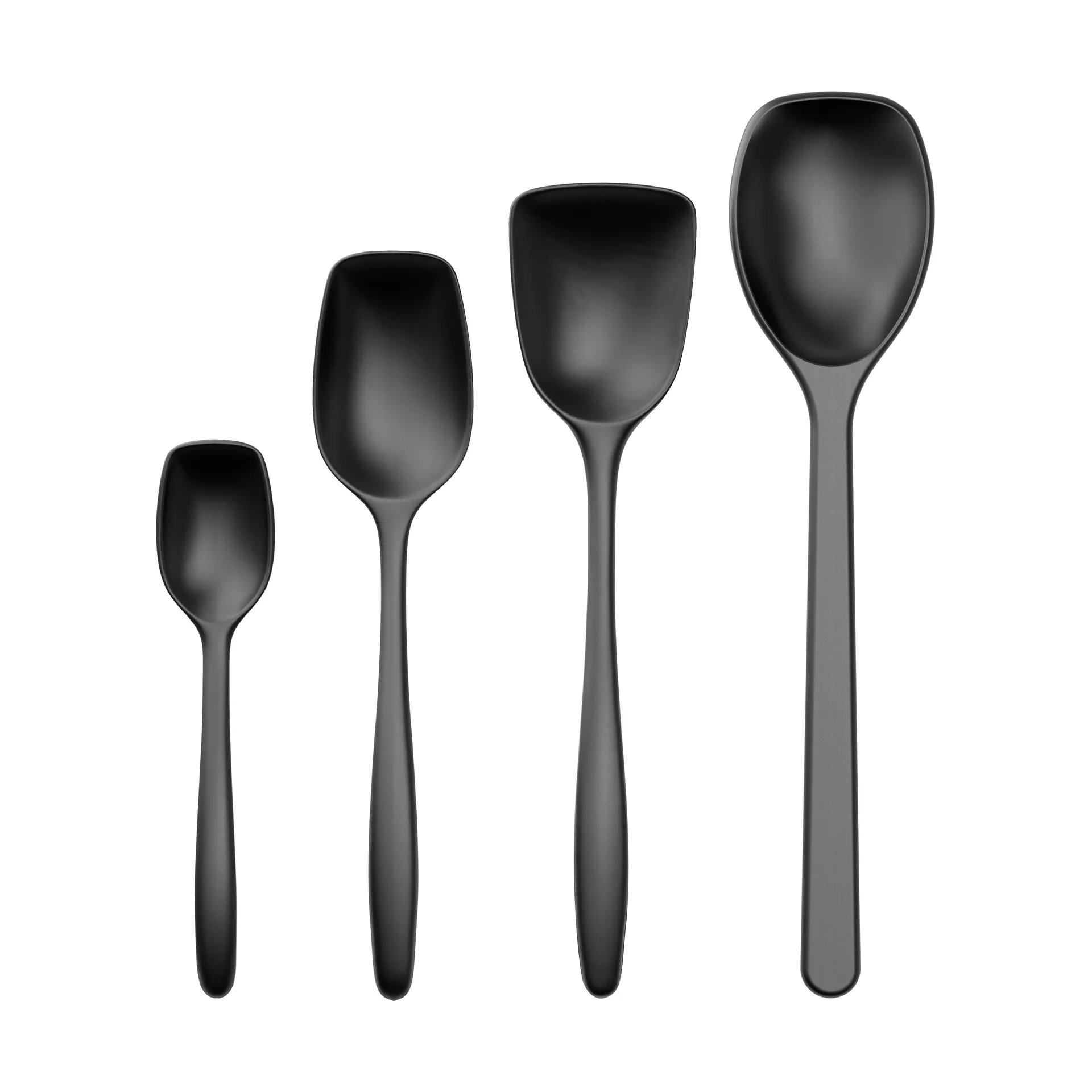 Set de 4 cucharas Classic, Negro Rosti