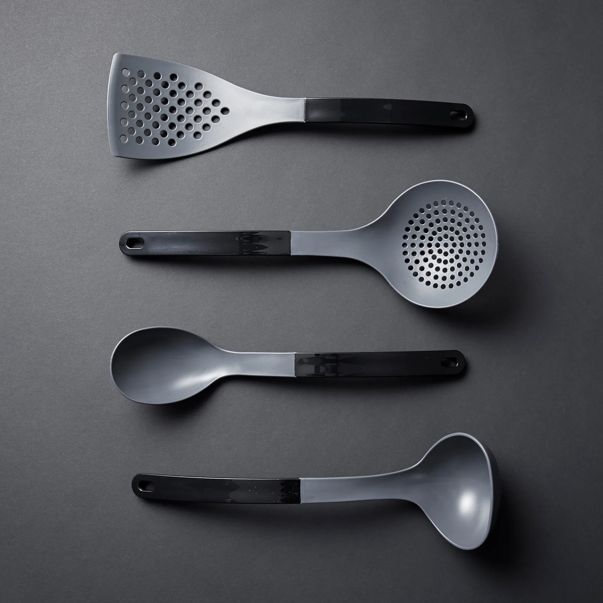 Set de 4 utensilios de cocina Optima, negro Rosti