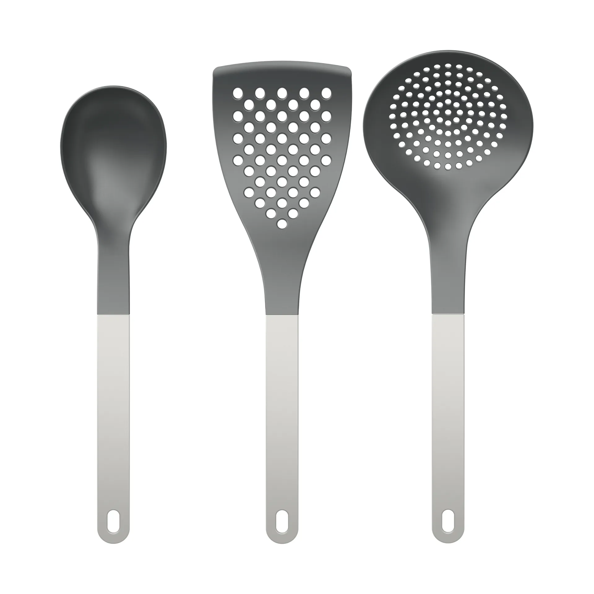 Utensilios de cocina Optima 2, 3 piezas, Nylon blanco Rosti