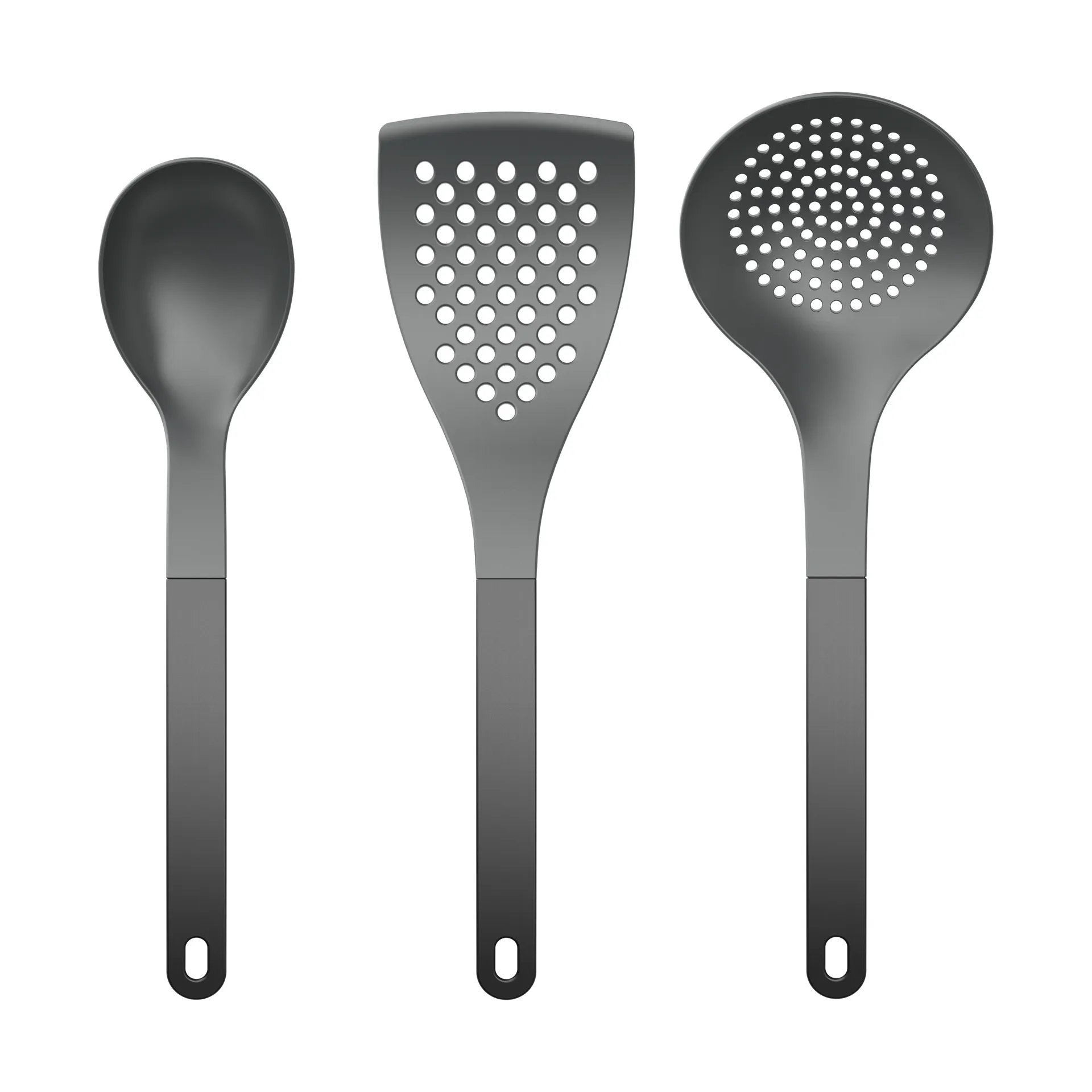 Utensilios de cocina Optima 2, 3 piezas, Nylon negro Rosti