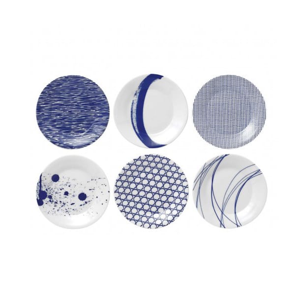 6 Platos Pacific, azul - 16 cm - Royal Doulton