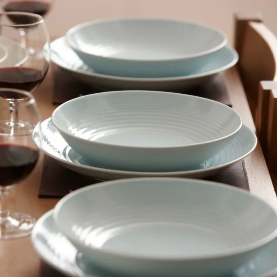 Plato hondo Maze 24 cm, azul Royal Doulton