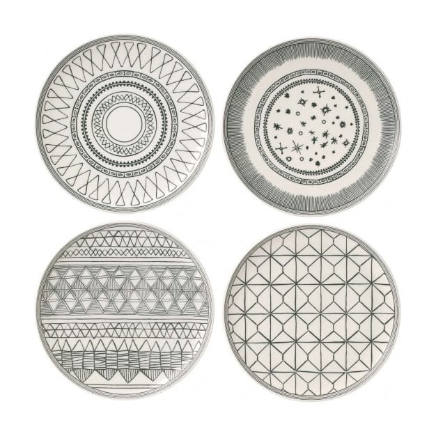 Set de 4 platos Charcoal Grey - 4 piezas - Royal Doulton
