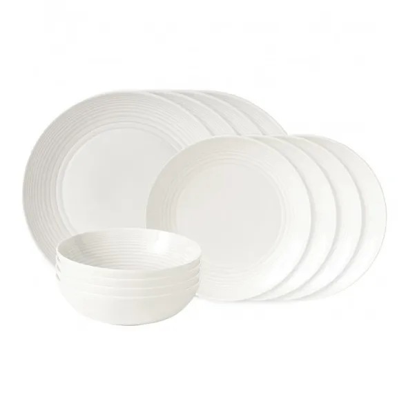 Vajilla Maze 12 piezas, blanco Royal Doulton