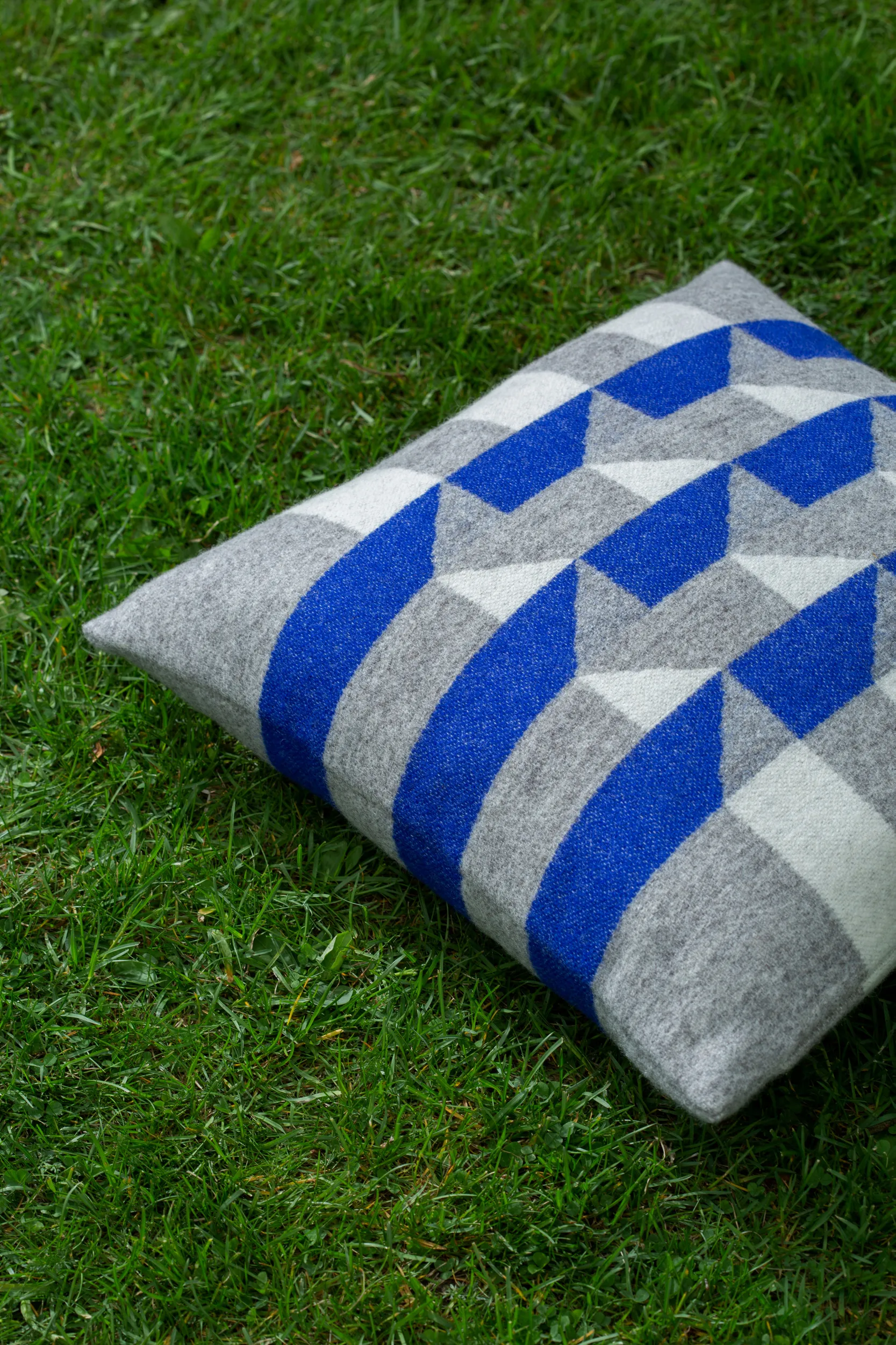 Cojín Kvam 50x50 cm, Blue Røros Tweed