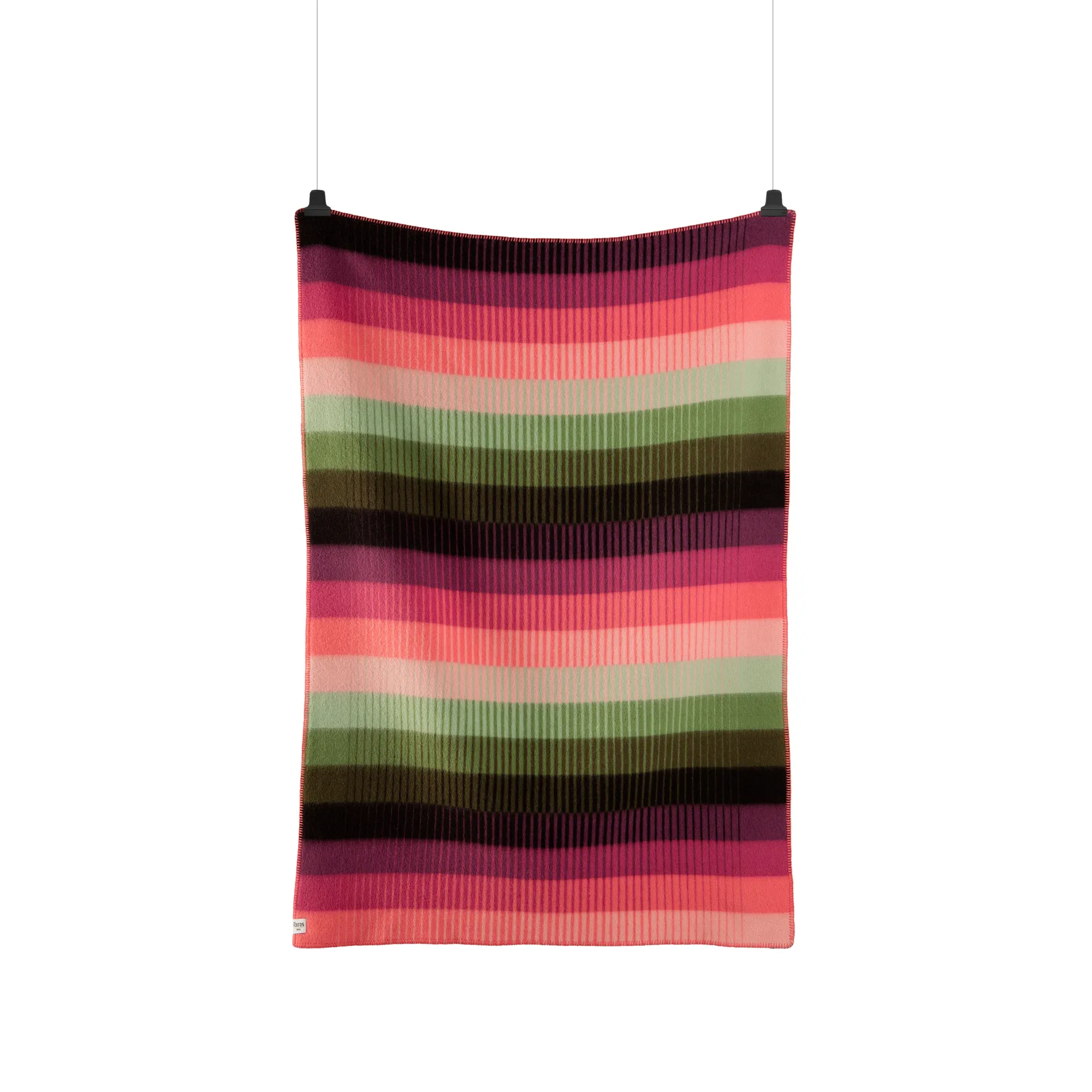 Manta Åsmund gradient 135x200 cm, Pink-green Røros Tweed