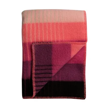 Manta Åsmund gradient 135x200 cm - Pink-green - Røros Tweed