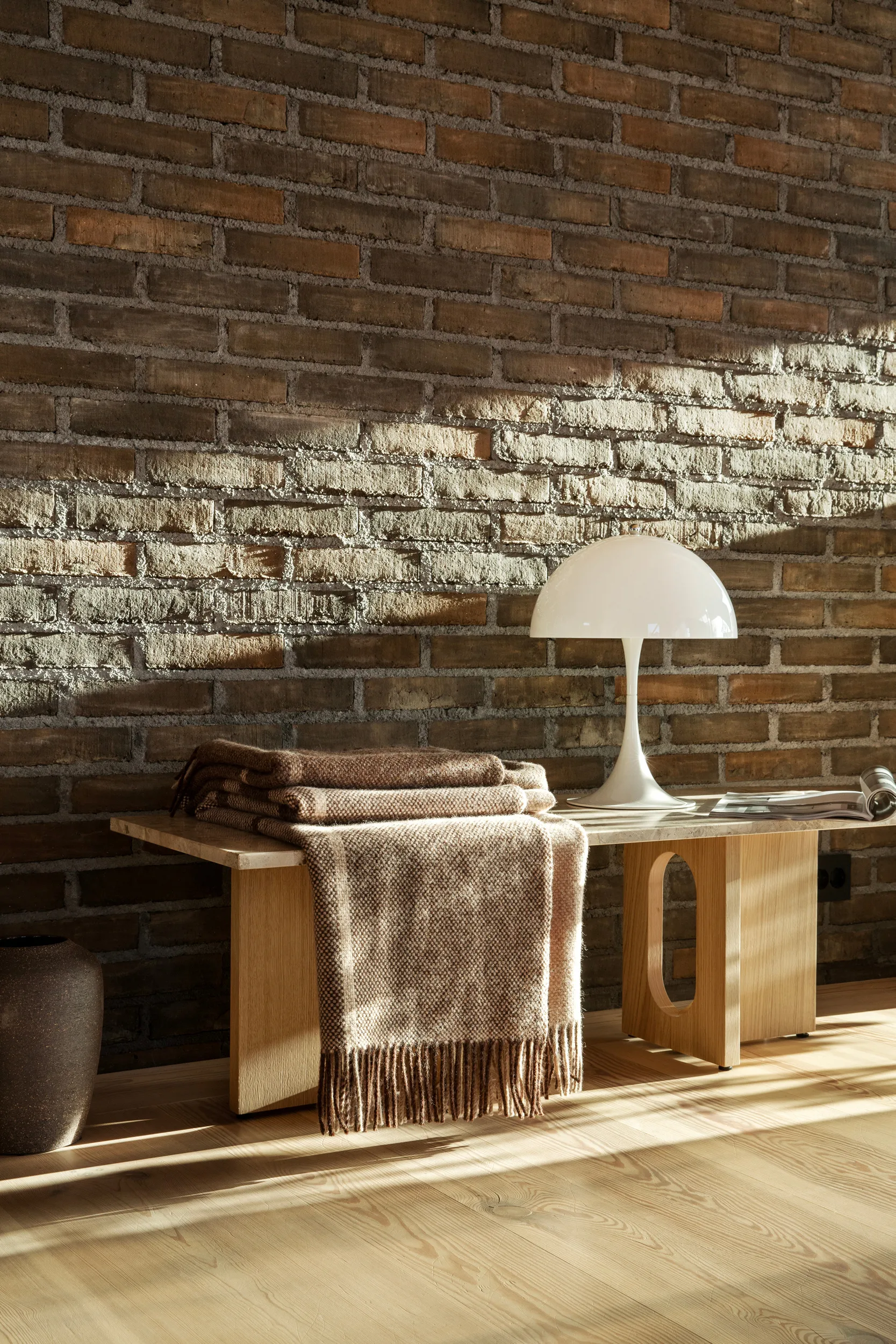 Manta Filos 145x220 cm, Brown Røros Tweed