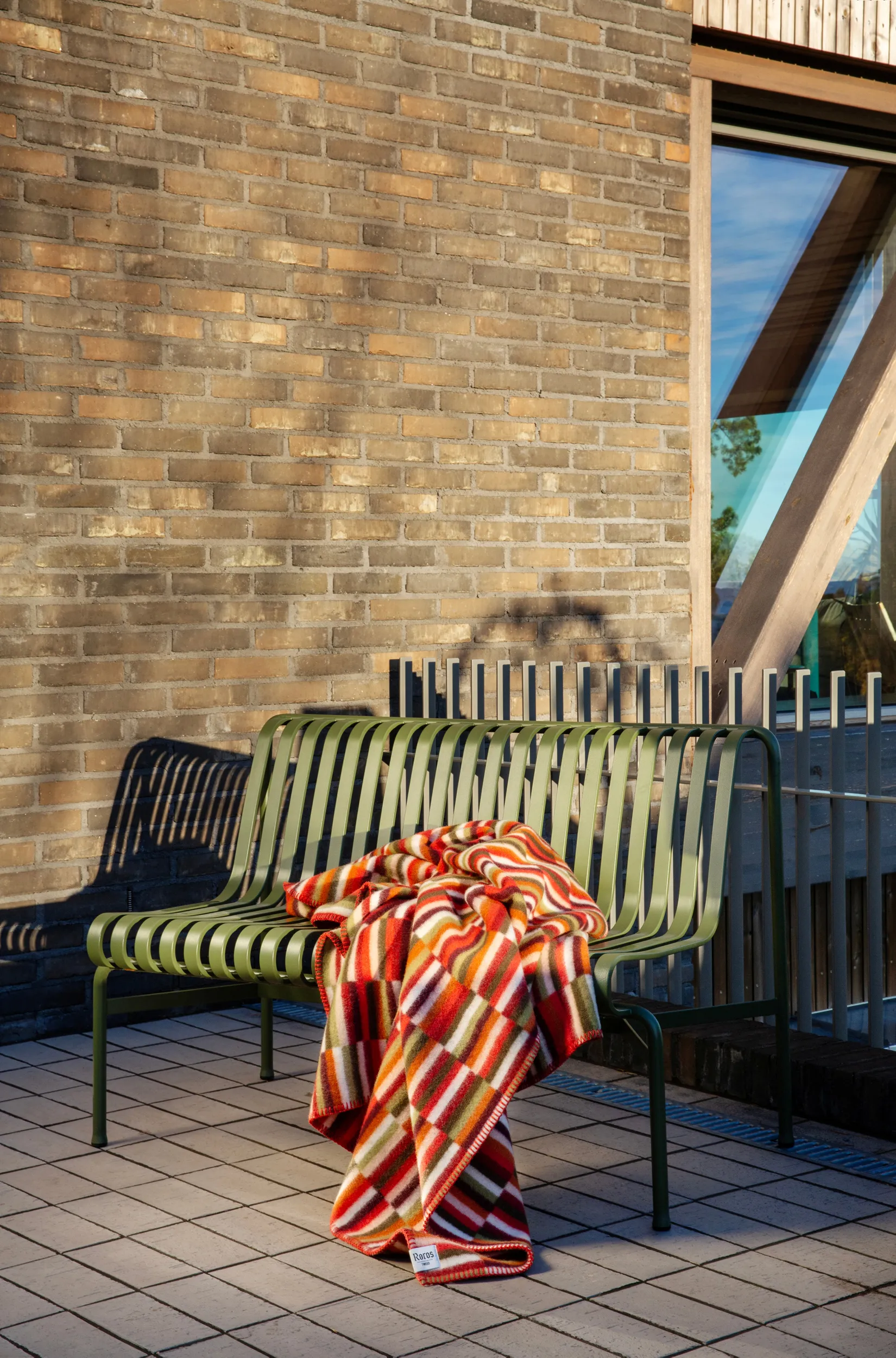 Manta Ida 135x200 cm, Red shades Røros Tweed