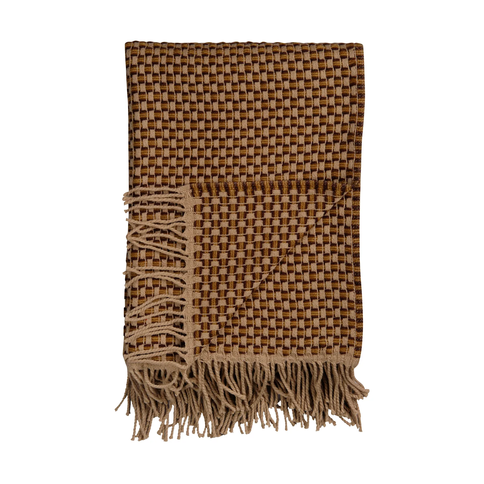 Manta Isak 150x210 cm, Chestnut Røros Tweed