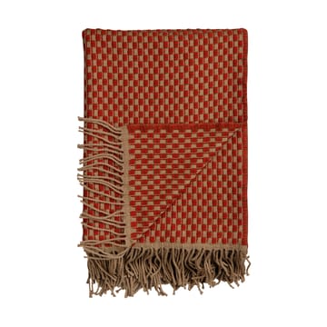 Manta Isak 150x210 cm - Red sumac - Røros Tweed