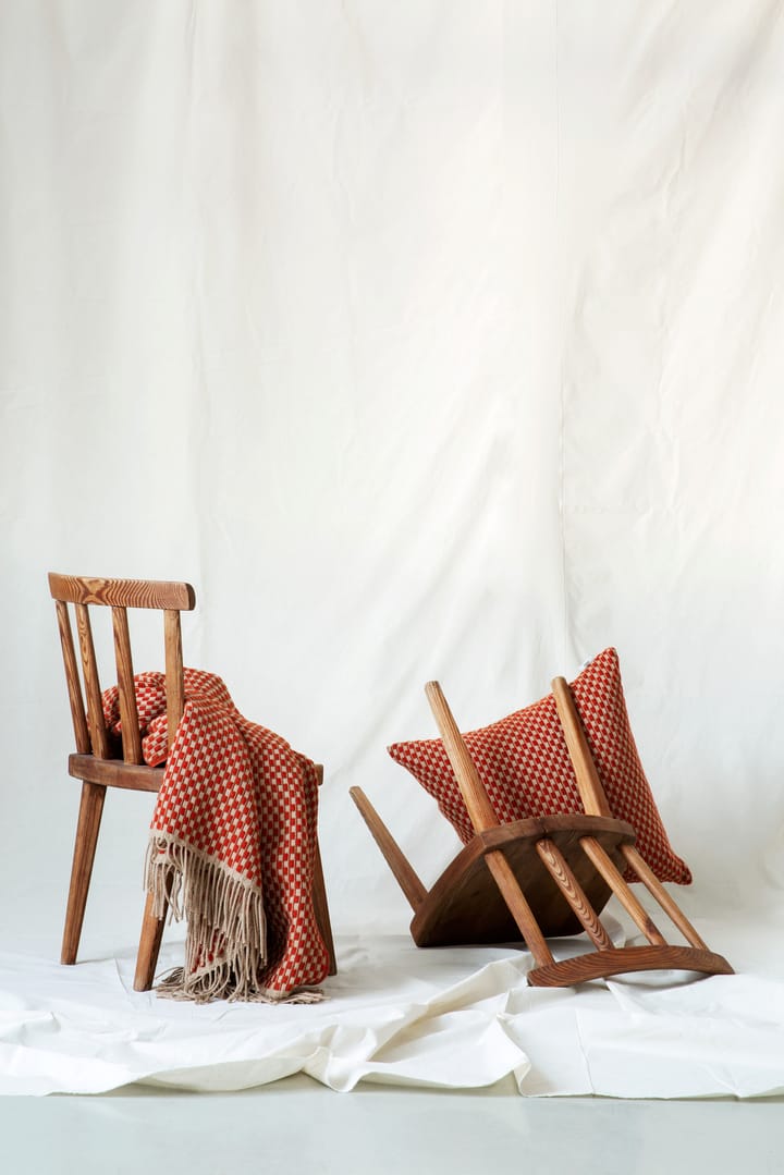 Manta Isak 150x210 cm, Red sumac Røros Tweed