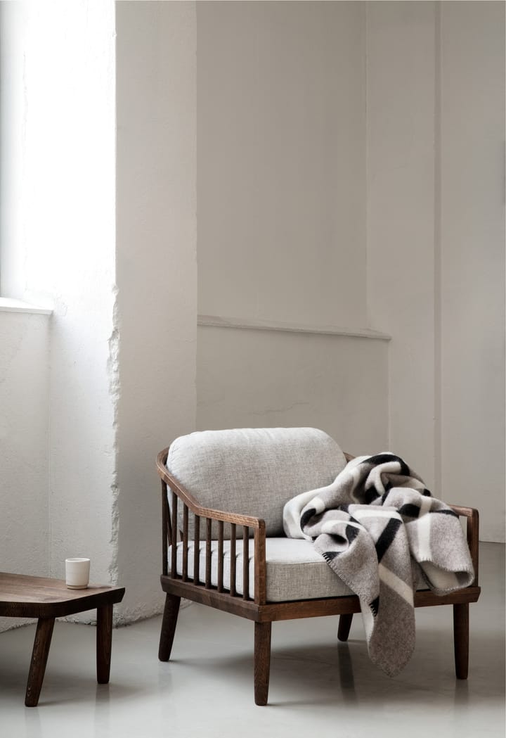 Manta Knut 135x200 cm, Dove grey Røros Tweed
