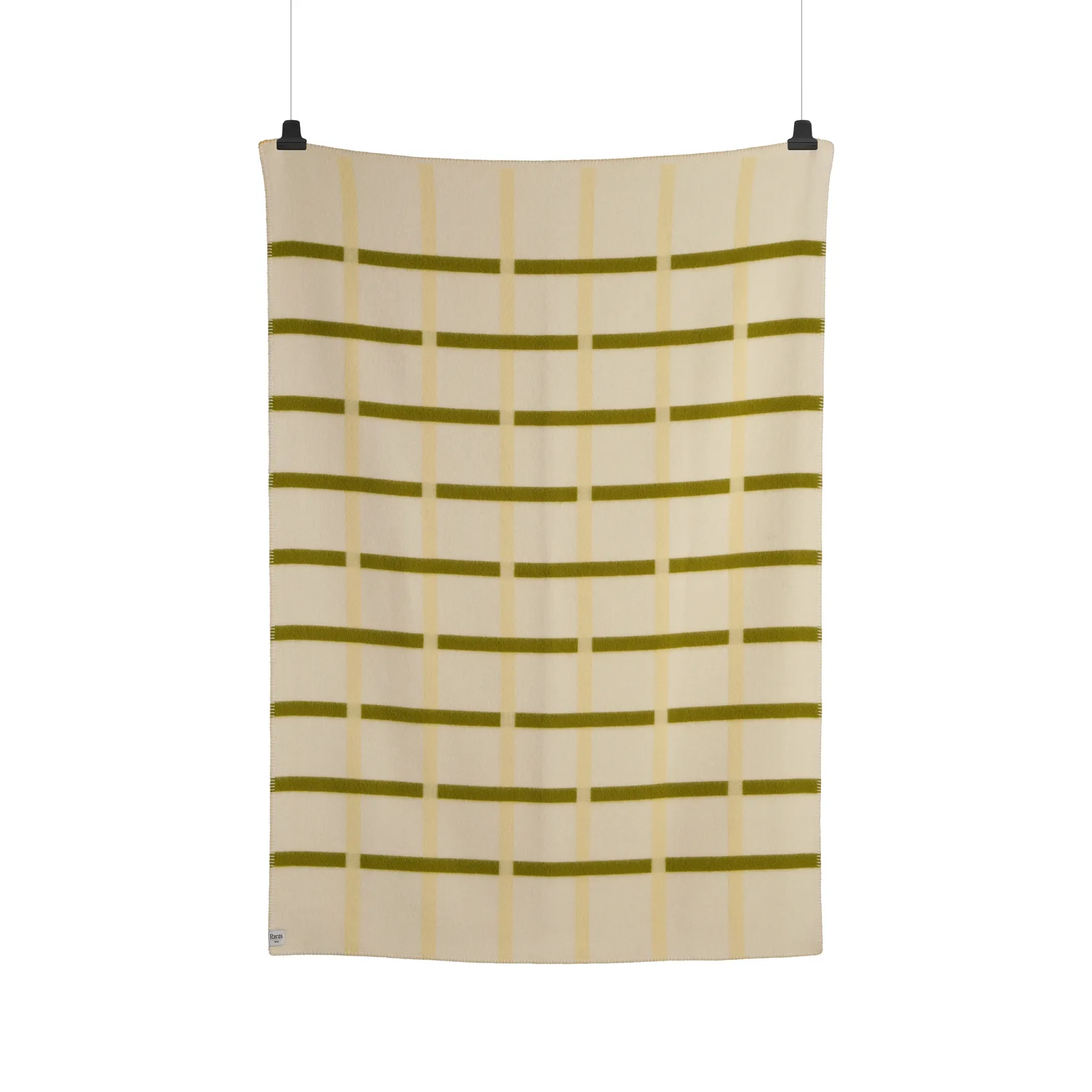 Manta Knut 135x200 cm, Lime Røros Tweed