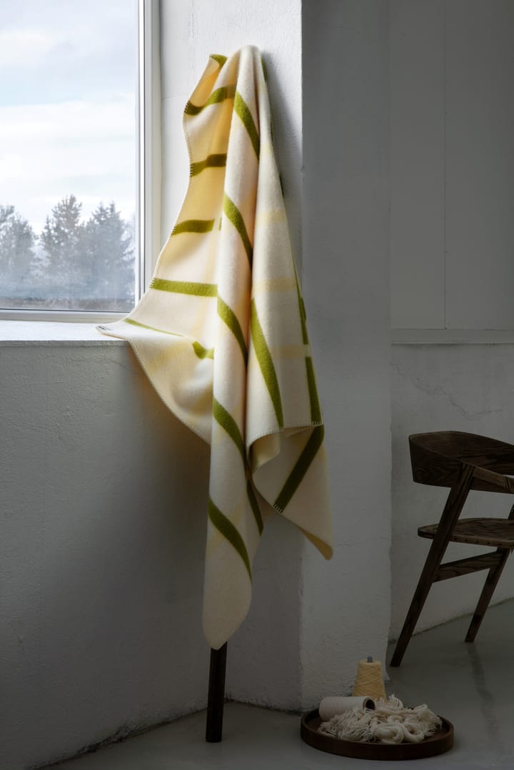 Manta Knut 135x200 cm, Lime Røros Tweed