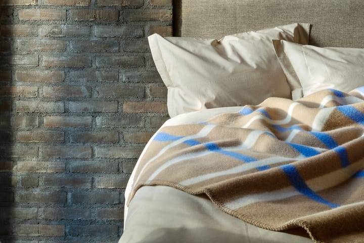Manta Knut 135x200 cm, Taupe Røros Tweed