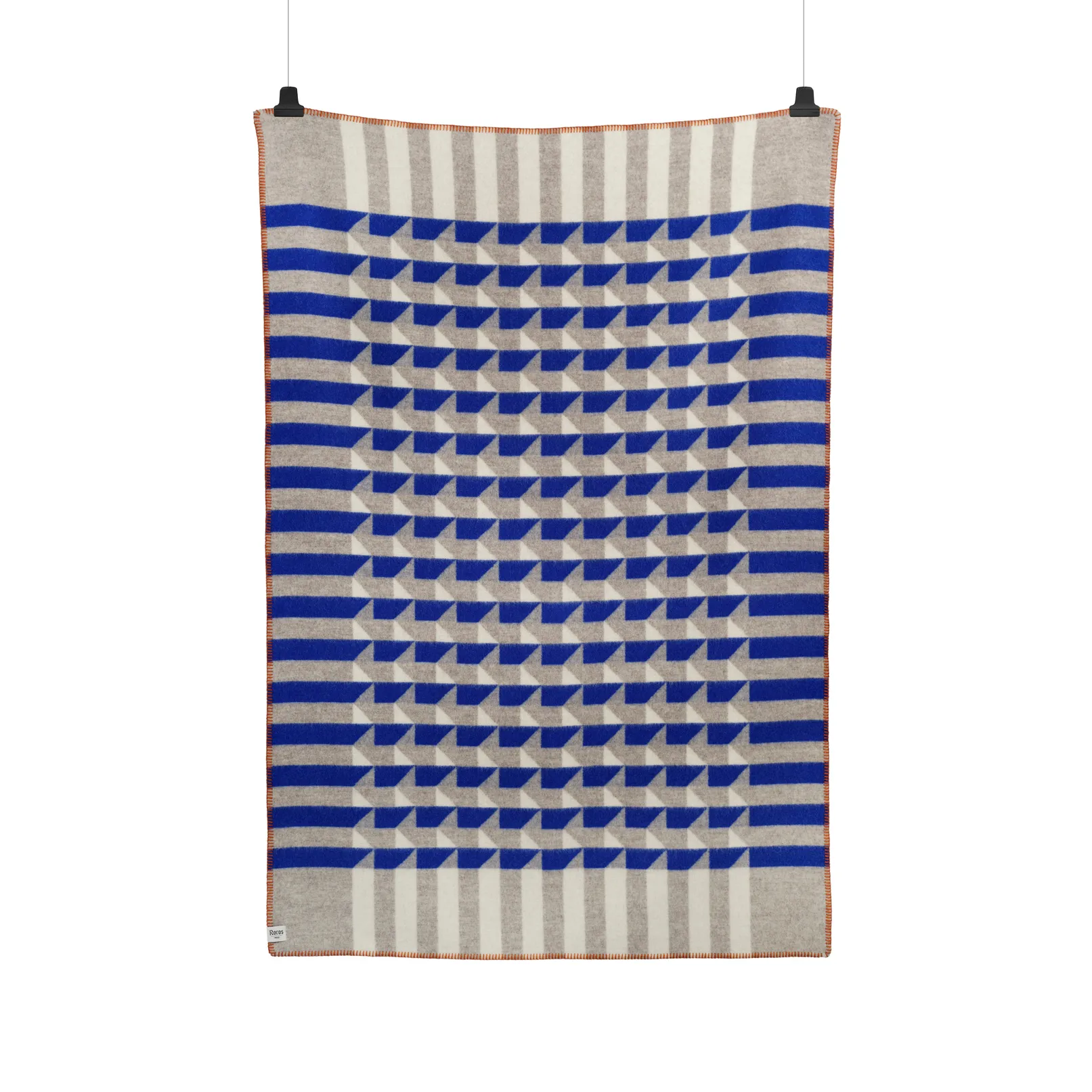 Manta Kvam 135x200 cm, Blue Røros Tweed