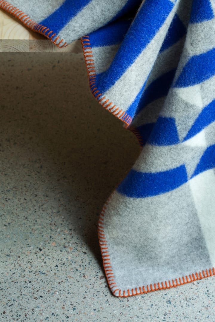 Manta Kvam 135x200 cm, Blue Røros Tweed