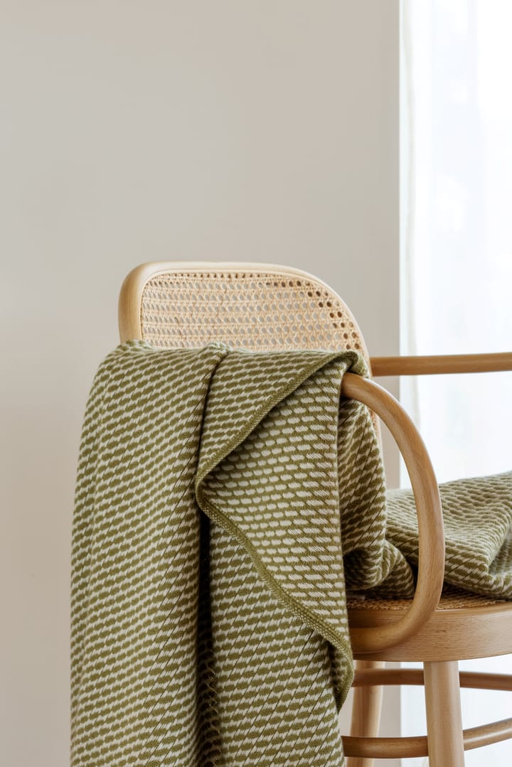 Manta Mello 150x210 cm, Leaf green Røros Tweed