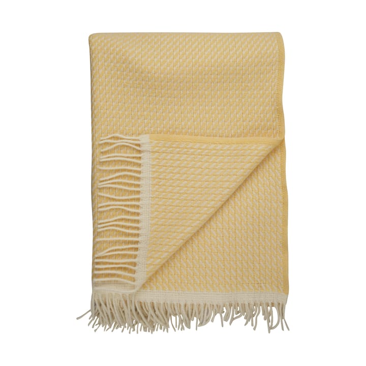 Manta Mello 150x210 cm, Lemon yellow Røros Tweed