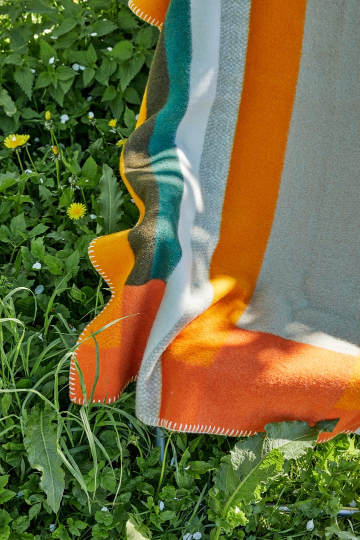 Manta Mikkel 135x200 cm, Orange Røros Tweed