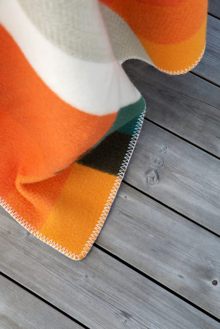 Manta Mikkel 135x200 cm, Orange Røros Tweed