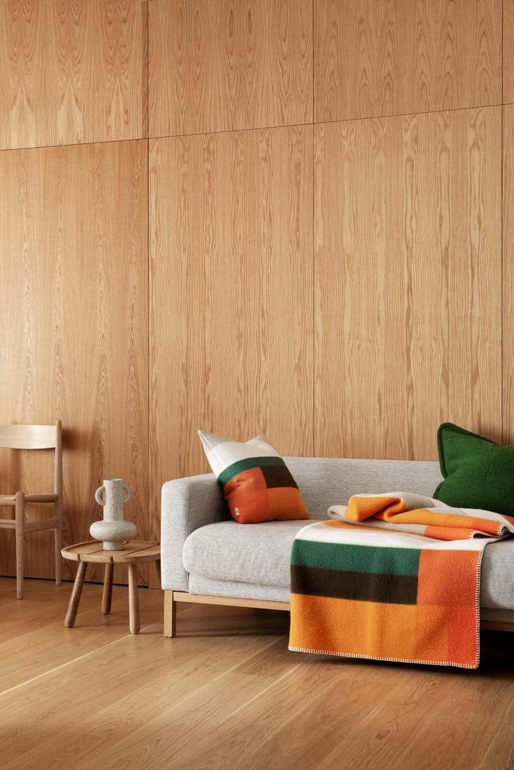 Manta Mikkel 135x200 cm, Orange Røros Tweed