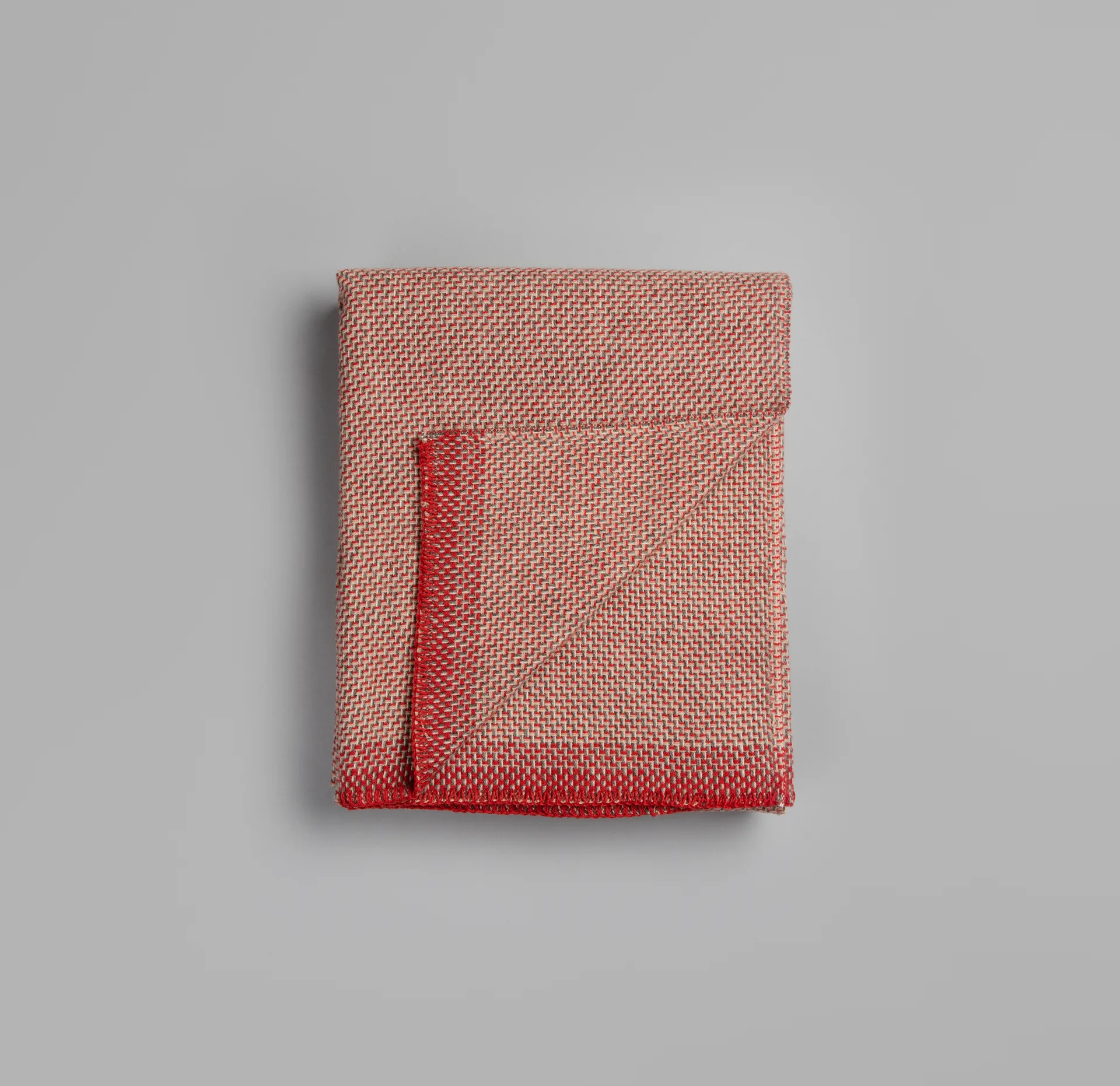 Manta Una 150x200 cm, Light red Røros Tweed