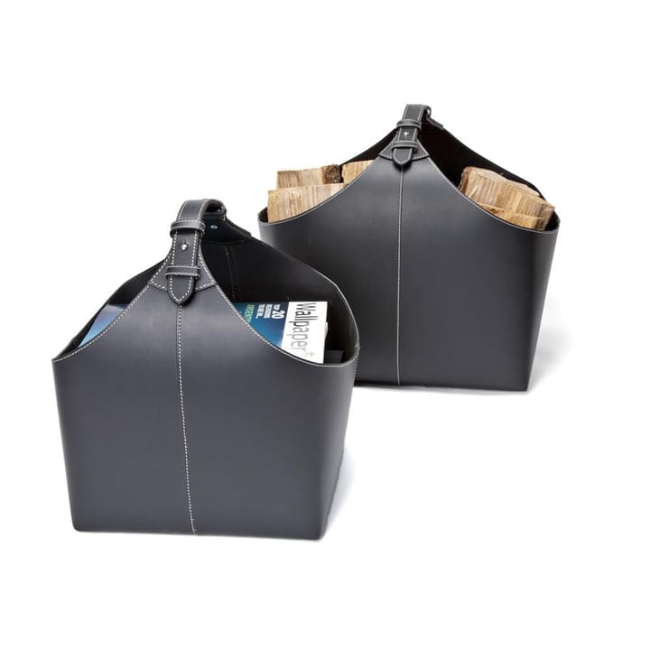 Cesta de leña Ørskov, negro Ørskov