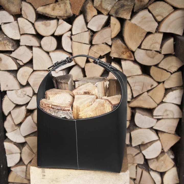 Cesta de leña Ørskov, negro Ørskov