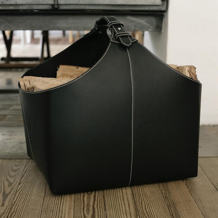 Cesta de leña Ørskov, negro Ørskov