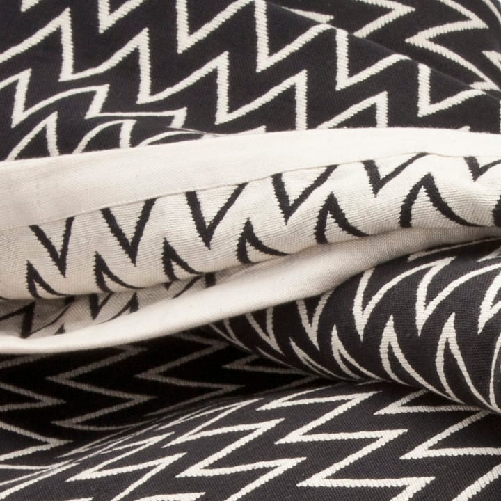 Colcha de cama Zigzag negro, 140 x 260 cm Ørskov