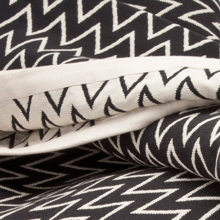 Colcha de cama Zigzag negro - 260 x 260 cm - Ørskov