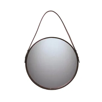 Espejo redondo Ørskov, marrón - Ø 30 cm - Ørskov