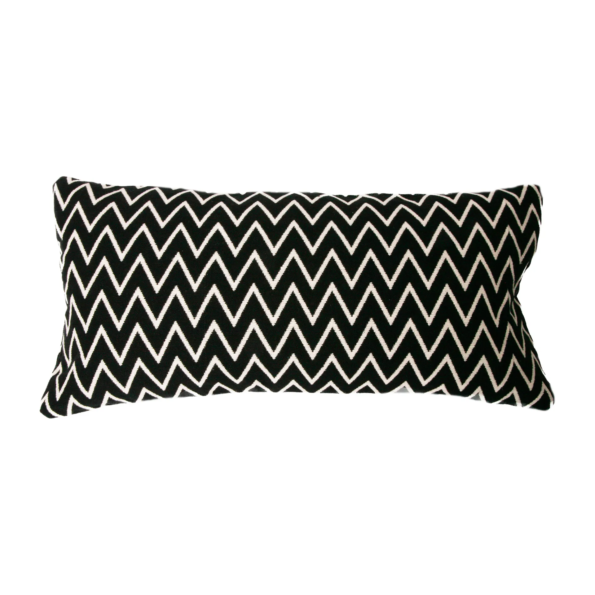 Funda de cojín Zigzag 30x60 cm, negro Ørskov