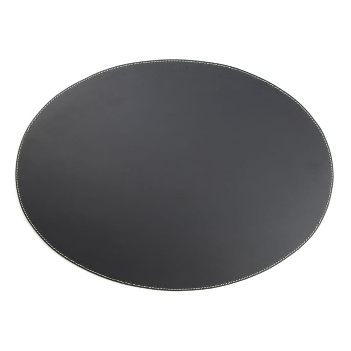 Mantel individual Ørskov cuero ovalado - negro - Ørskov