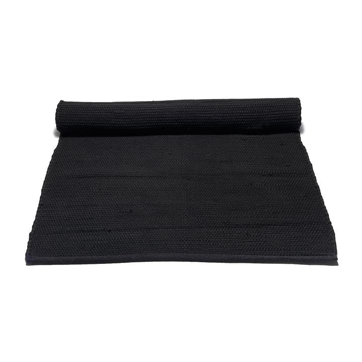 Alfombra Cotton 140x200 cm - black (negro) - Rug Solid