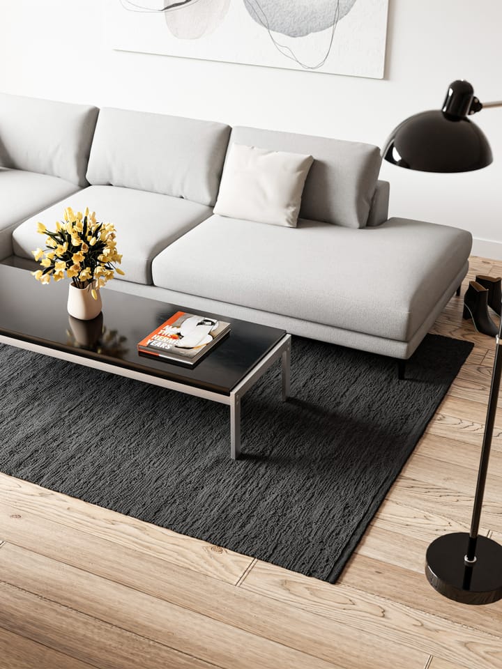 Alfombra Cotton 140x200 cm, Charcoal Rug Solid
