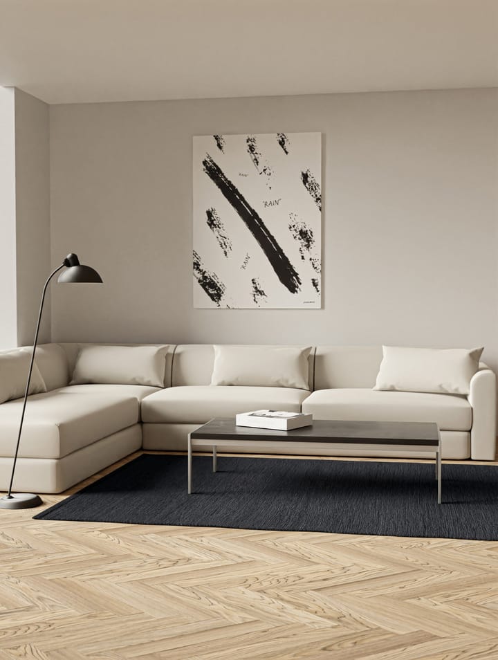 Alfombra Cotton 140x200 cm, Charcoal Rug Solid