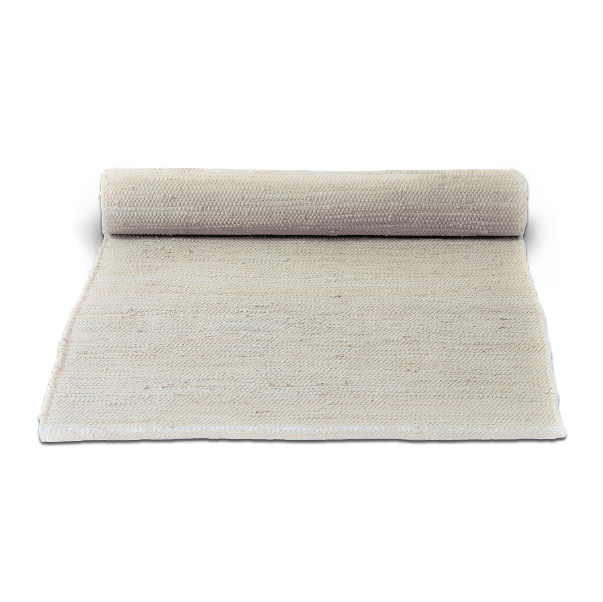 Alfombra Cotton 140x200 cm, desert white (blanco) Rug Solid