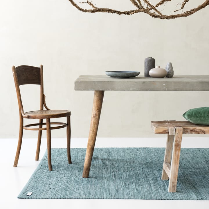 Alfombra Cotton 140x200 cm, Dusty jade (menta) Rug Solid