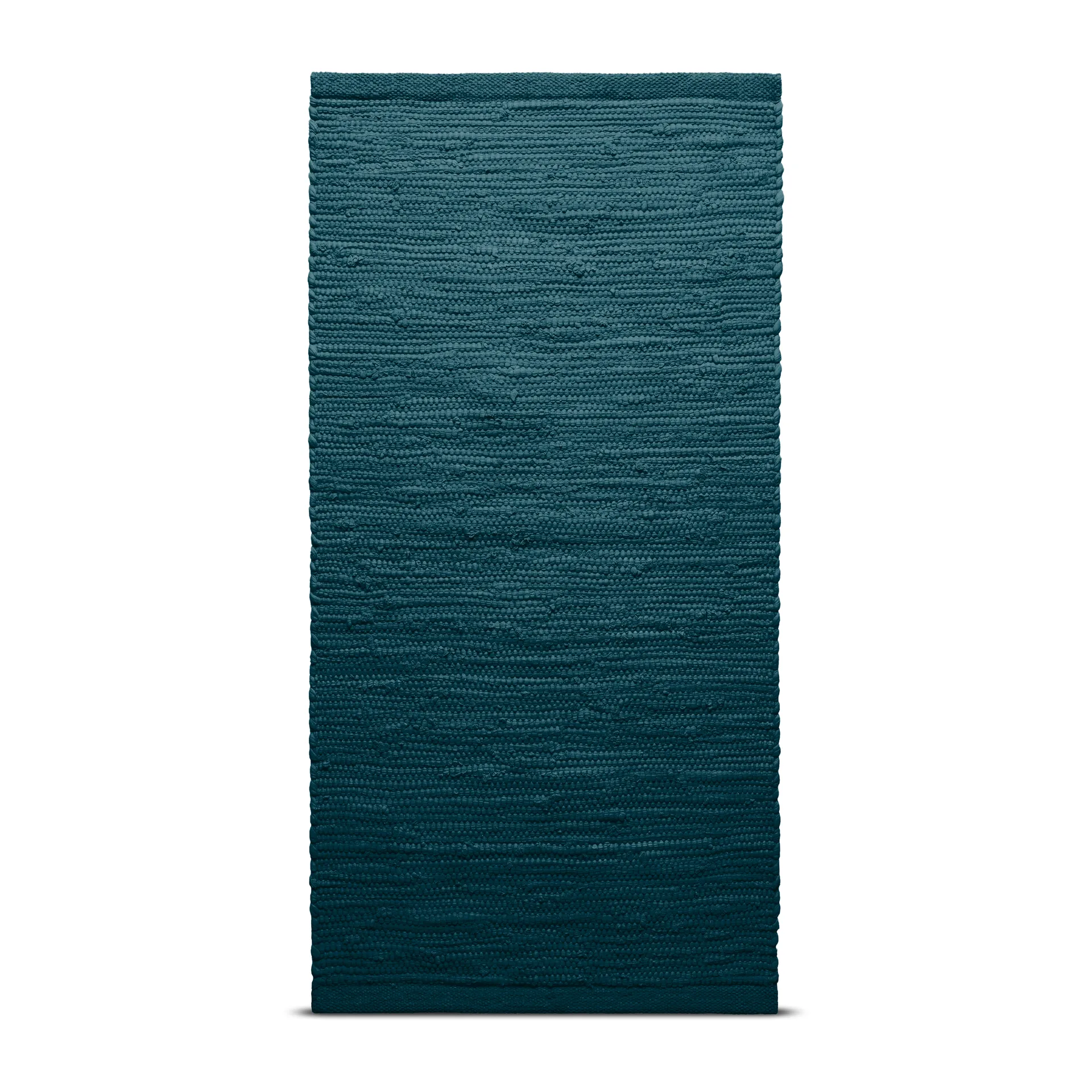 Alfombra Cotton 140x200 cm, Petroleum (azul petróleo) Rug Solid