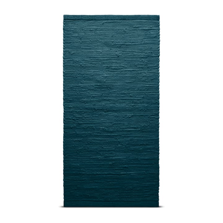 Alfombra Cotton 140x200 cm - Petroleum (azul petróleo) - Rug Solid