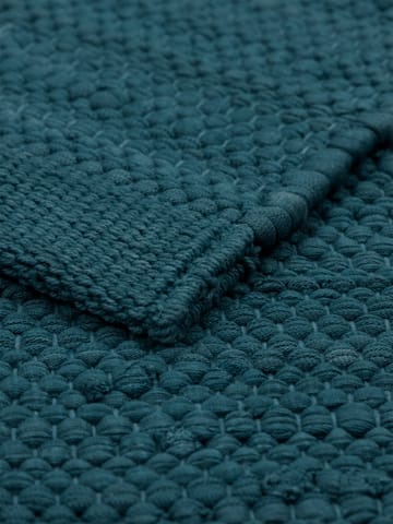 Alfombra Cotton 140x200 cm - Petroleum (azul petróleo) - Rug Solid