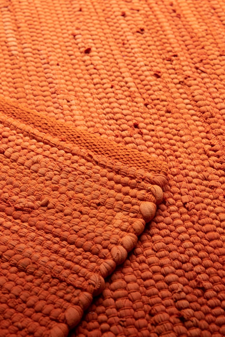 Alfombra Cotton 140x200 cm - Solar orange (naranja) - Rug Solid