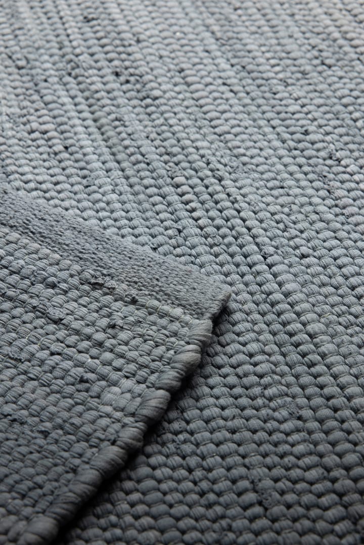 Alfombra Cotton 140x200 cm - Steel grey (gris) - Rug Solid