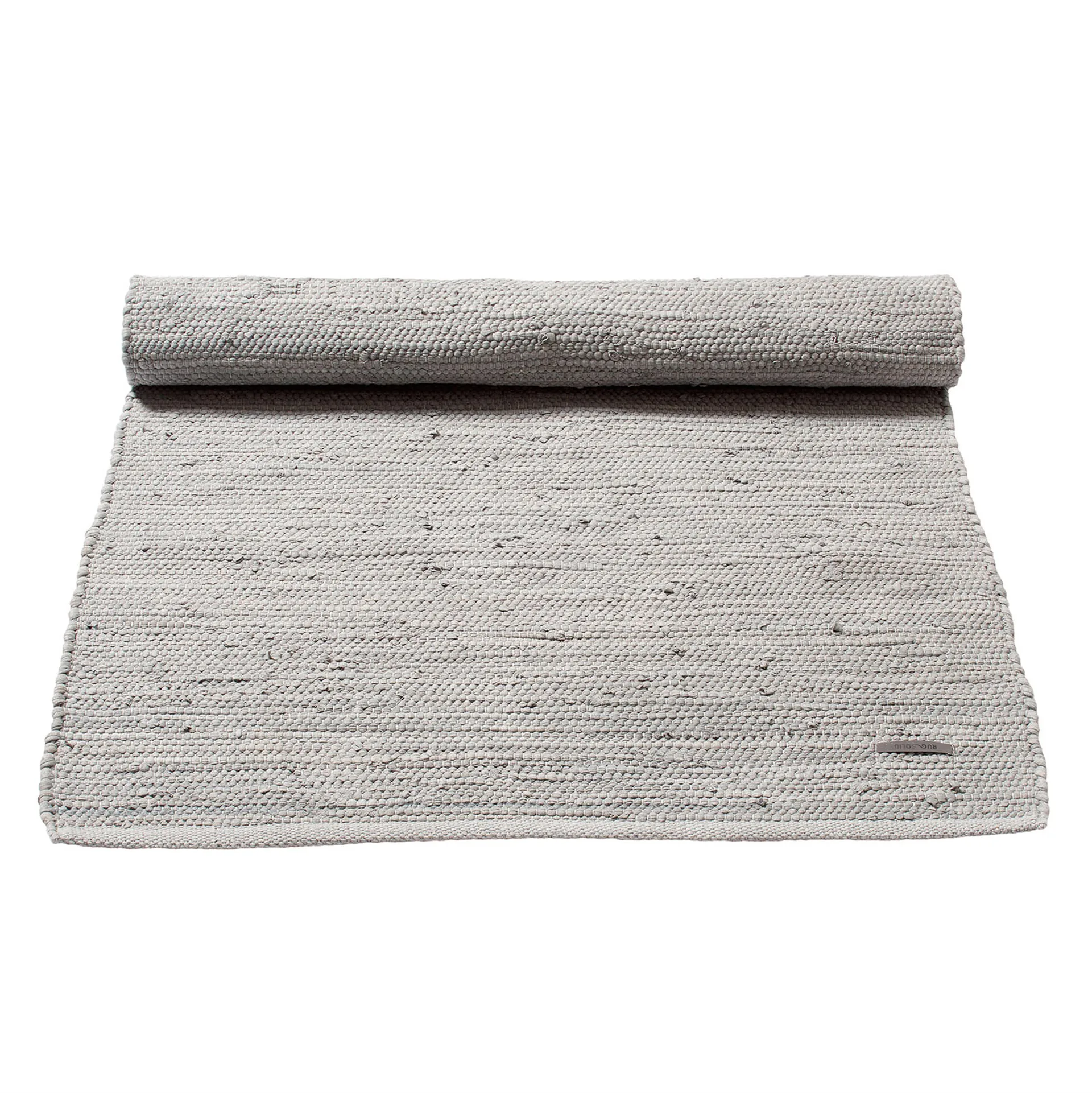 Alfombra Cotton 170x240 cm, light grey (gris claro) Rug Solid